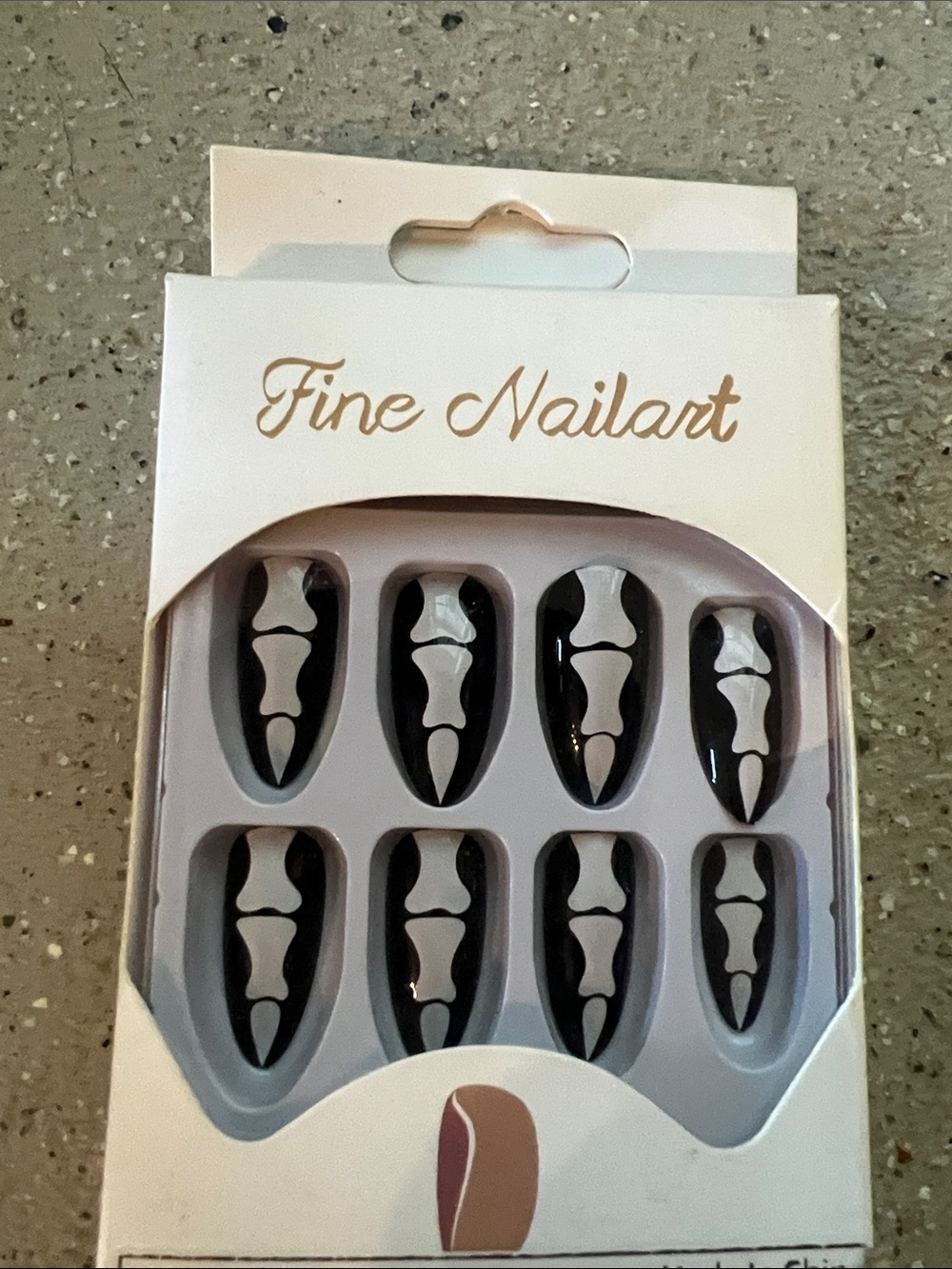 Black and White Press-On Nails